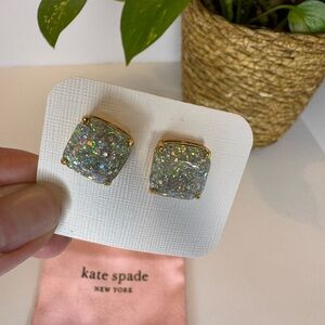 Kate Spade Gold Glitter Earrings